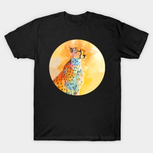 Wild Grace - Cheetah digital painting T-Shirt